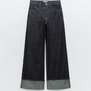 BNWOT Zara Dark Wide-Leg Jeans